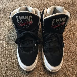 Patrick Ewing HI 33 Red, Black, and White